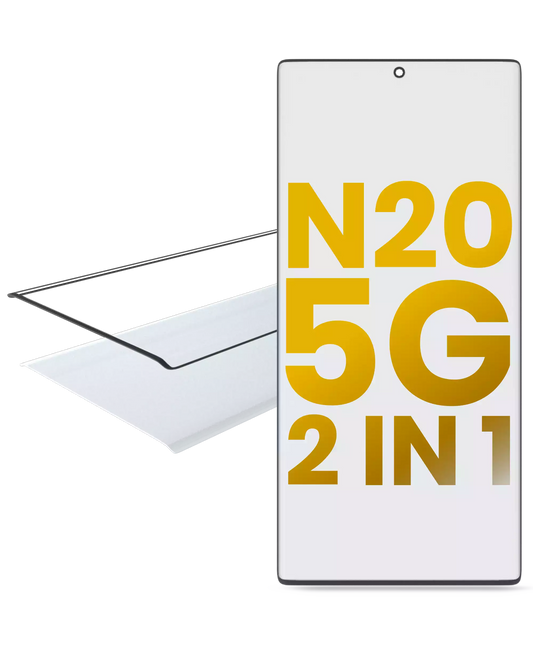 2 in 1 Front Glass With OCA Pre-Installed For Samsung Galaxy Note 20 5G