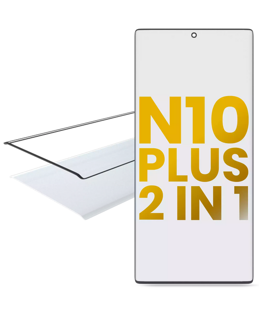 2 in 1 Front Glass With OCA Pre-Installed For Samsung Galaxy Note 10 Plus