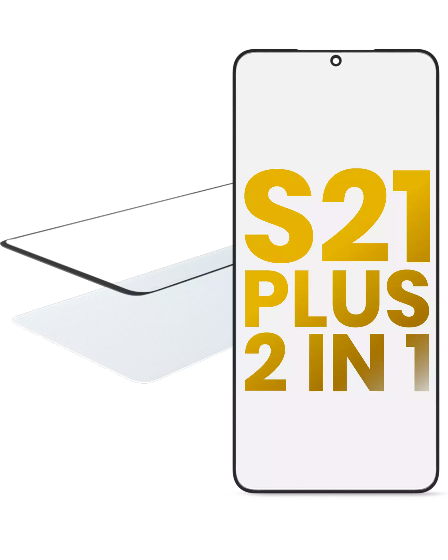 2 in 1 Front Glass With OCA Pre-Installed For Samsung Galaxy S21 Plus