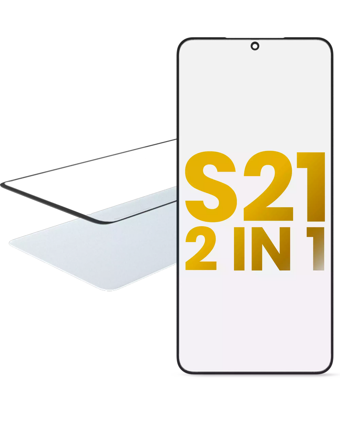 2 in 1 Front Glass With OCA Pre-Installed For Samsung Galaxy S21