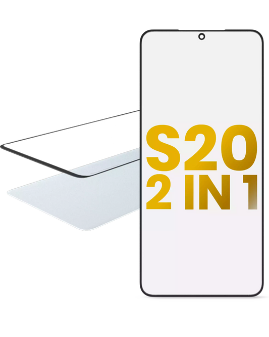 2 in 1 Front Glass With OCA Pre-Installed For Samsung Galaxy S20