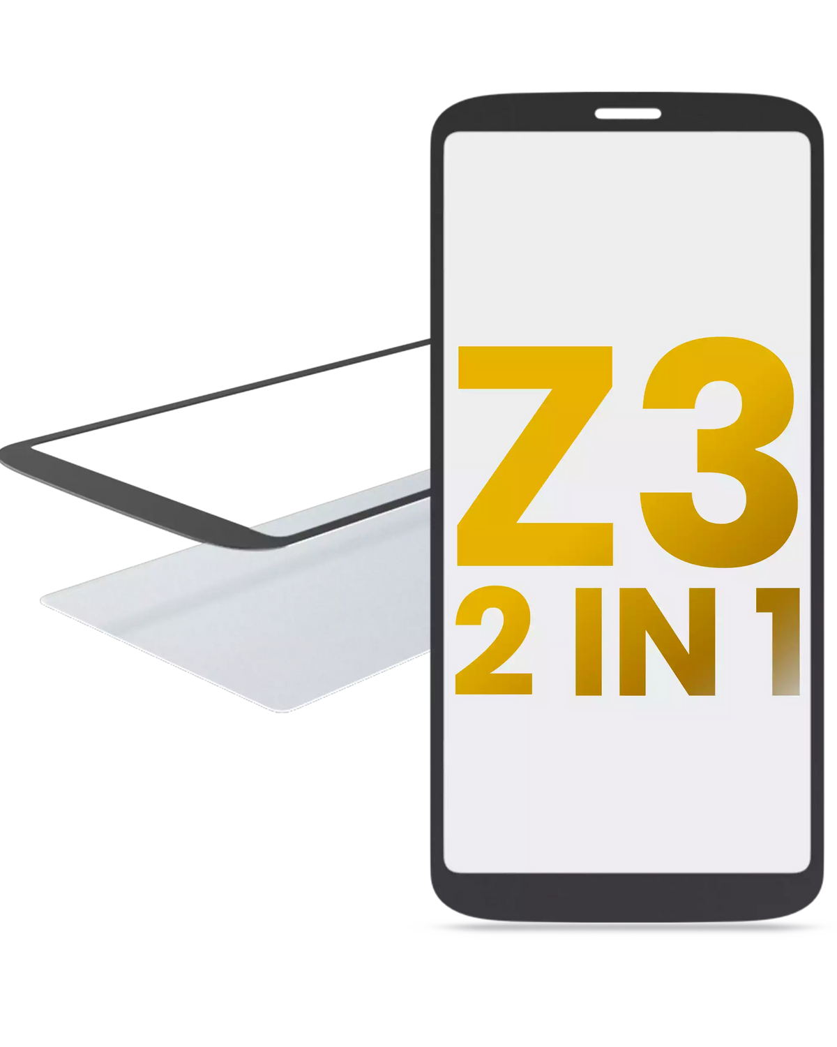 2 in 1 Front Glass With OCA Pre-Installed For Motorola Moto Z3 (XT1929-17 / 2018) - Motorola replacement part, primary product view, SKU 107082060798