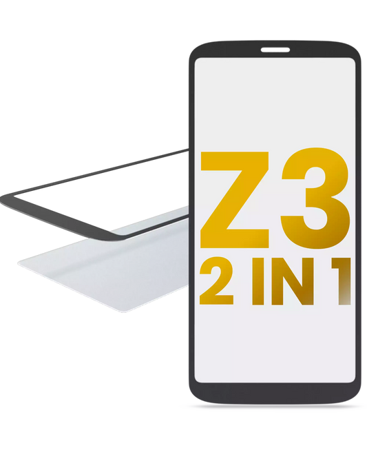 2 in 1 Front Glass With OCA Pre-Installed For Motorola Moto Z3 (XT1929-17 / 2018) - Motorola replacement part, primary product view, SKU 107082060798