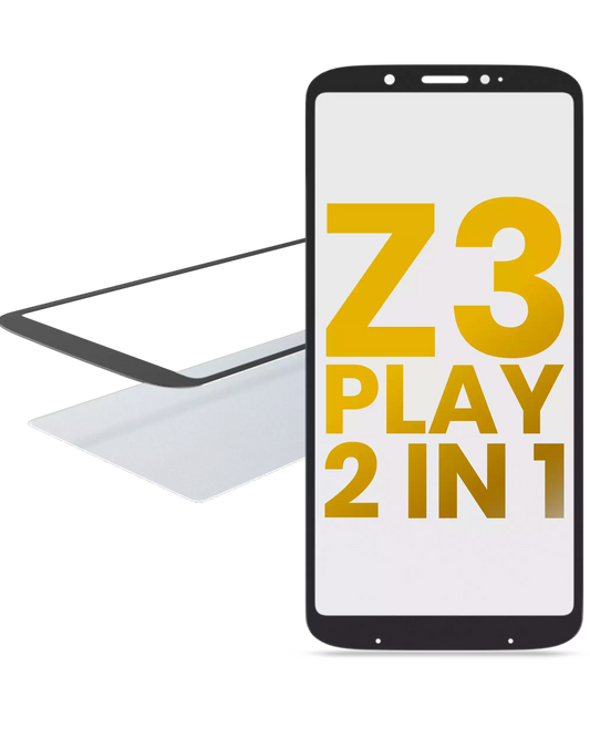 2 in 1 Front Glass With OCA Pre-Installed For Motorola Moto Z3 Play (XT1929 / 2018) - Motorola replacement part, primary product view, SKU 107082060797