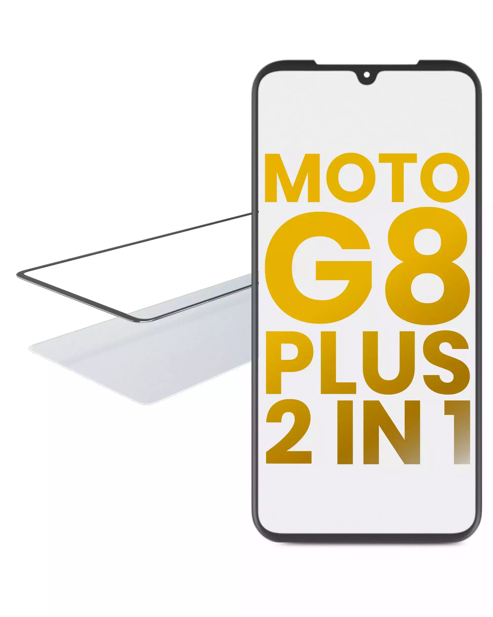 2 in 1 Front Glass With OCA Pre-Installed For Motorola Moto G8 Plus (XT2019 / 2019) | compatible mobile phone replacement part | SKU 107082060764 | product image 1