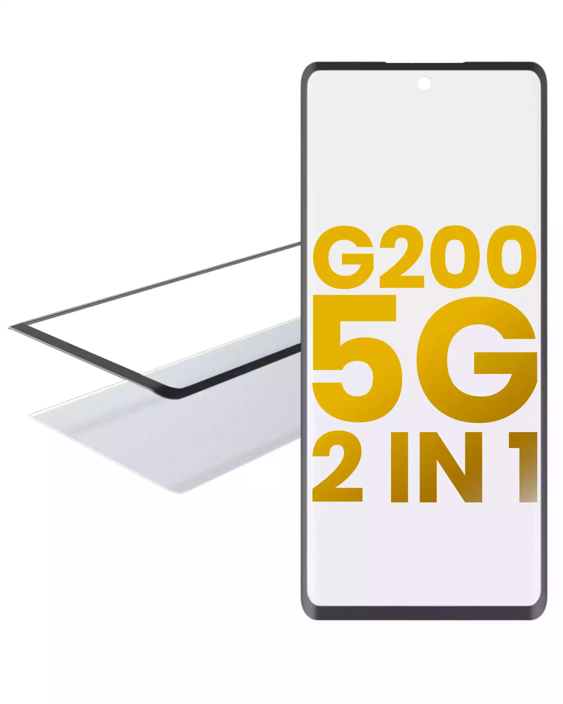 2 in 1 Front Glass With OCA Pre-Installed For Motorola Moto G200 5G (XT2175 / 2022) replacement part SKU 107082060772 image 1