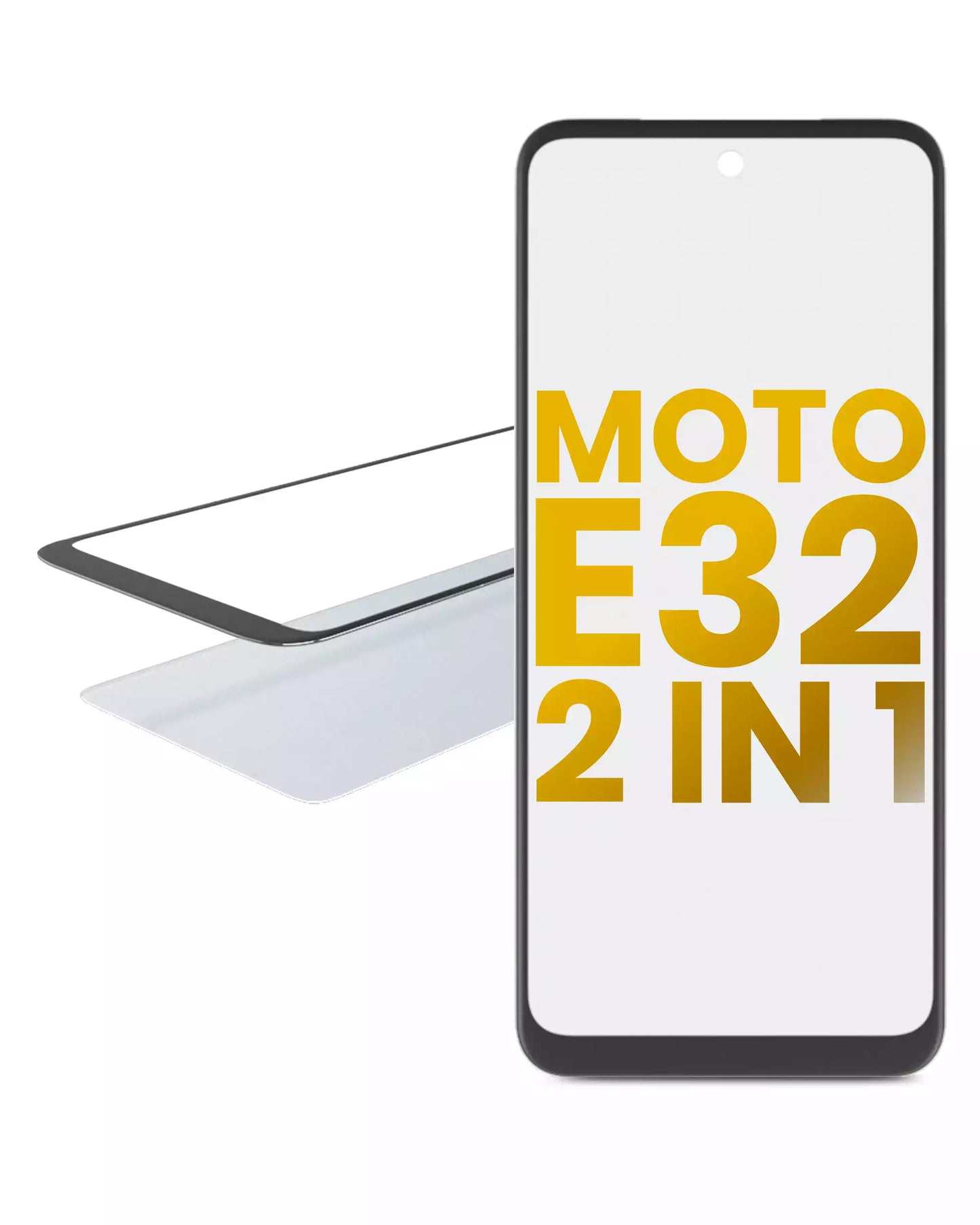 2 in 1 Front Glass With OCA Pre-Installed For Motorola Moto E32 (XT2227 / 2022) - image 1