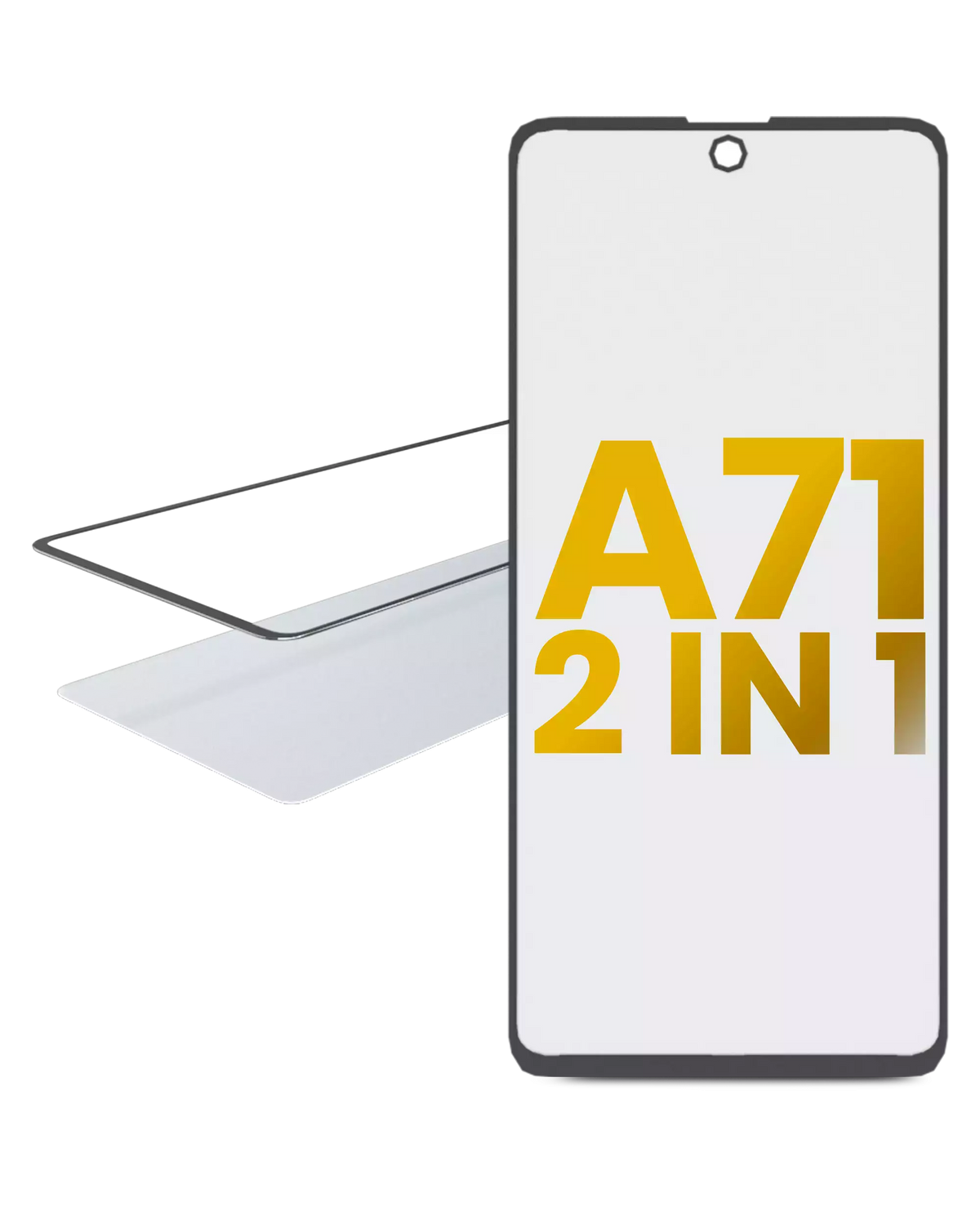 2 IN 1 Front Glass With OCA Pre-Installed For Samsung Galaxy A71 (A715 / 2020) - product image 1