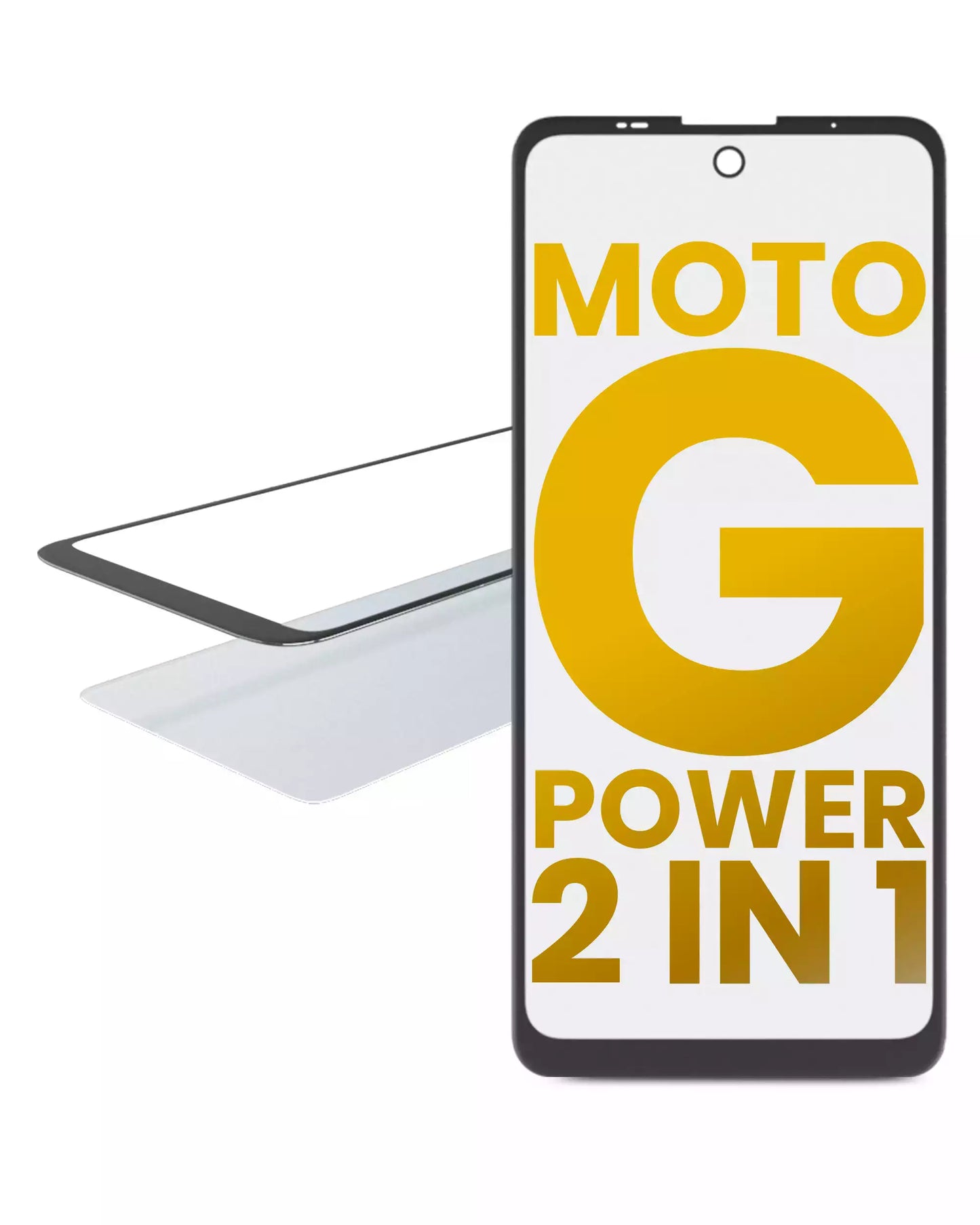 2 in 1 Front Glass With OCA Pre-Installed For Motorola Moto G Power (XT2165 / 2022) replacement part SKU 107082060734 image 1