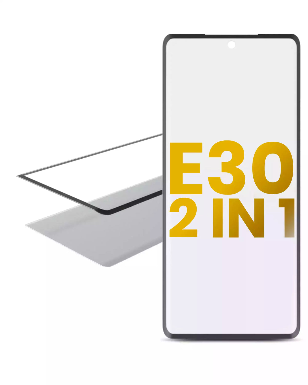 2 in 1 Front Glass With OCA Pre-Installed for Moto E30 (XT2158 / 2021) - Motorola screen replacement part, SKU 107082060780, product image 1