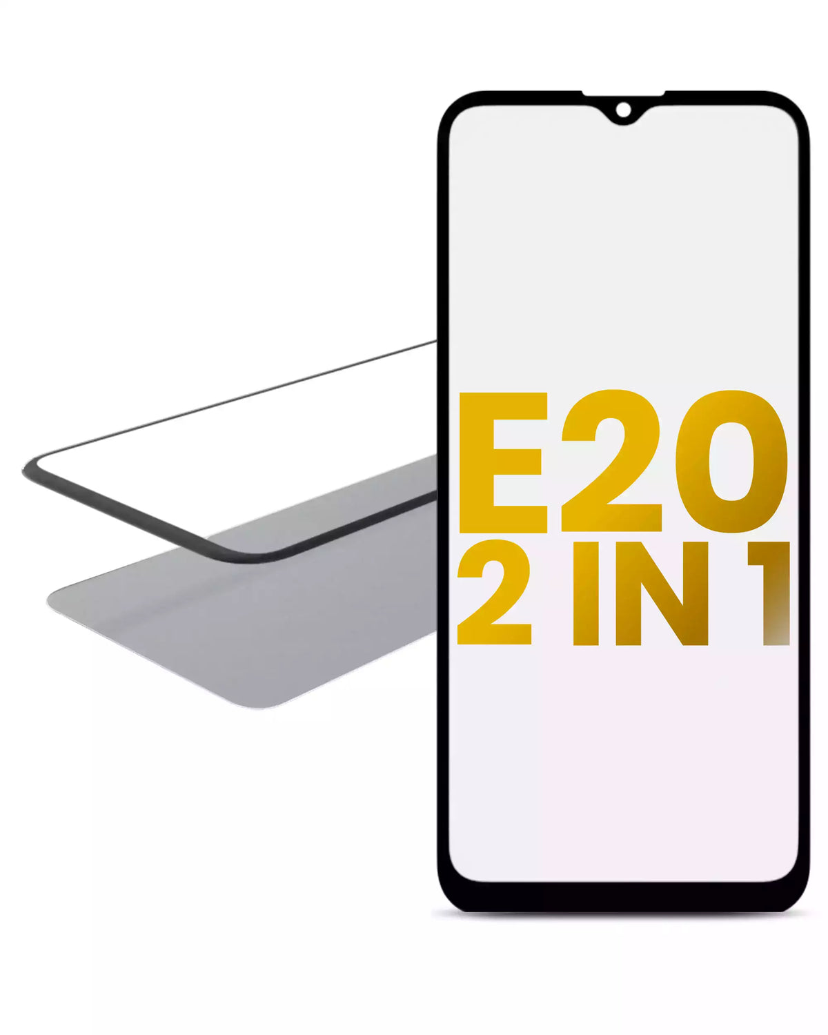 2 in 1 Front Glass With OCA Pre-Installed for Moto E20 (XT2155 / 2021) - Motorola screen replacement part, SKU 107082060781, product image 1