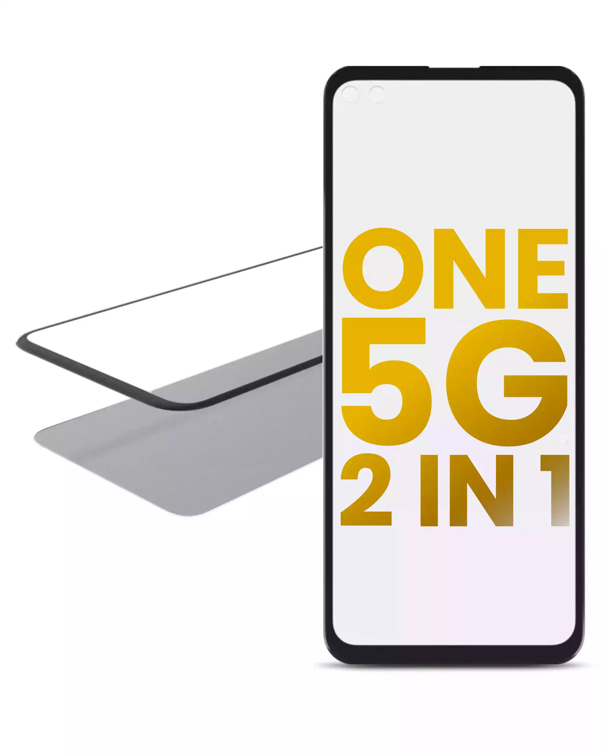 2 in 1 Front Glass With OCA Pre-Installed For Motorola One 5G (XT2075-1 / 2020) - Motorola replacement part - product image 1 - SKU 107082060787