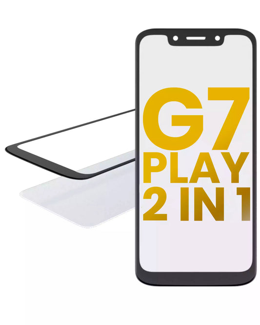 2 in 1 Front Glass With OCA Pre-Installed For Motorola Moto G7 Play (XT1952 / 2019) | compatible mobile phone replacement part | SKU 107082060770 | product image 1