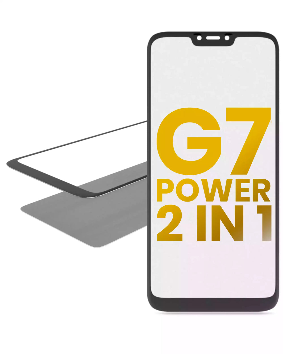2 in 1 Front Glass With OCA Pre-Installed For Motorola Moto G7 Power (XT1955 / 2019) | compatible mobile phone replacement part | SKU 107082060769 | product image 1