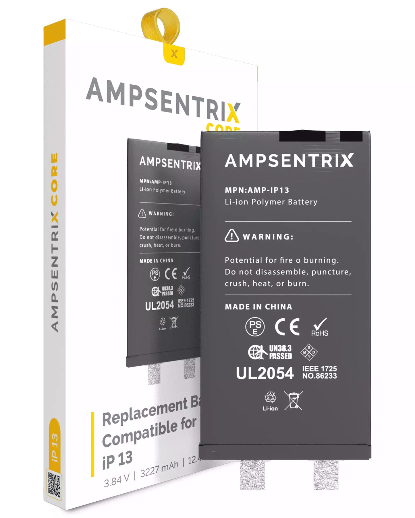 Replacement Battery Core For iPhone 13 (Spot Welding Required) (AmpSentrix Core)