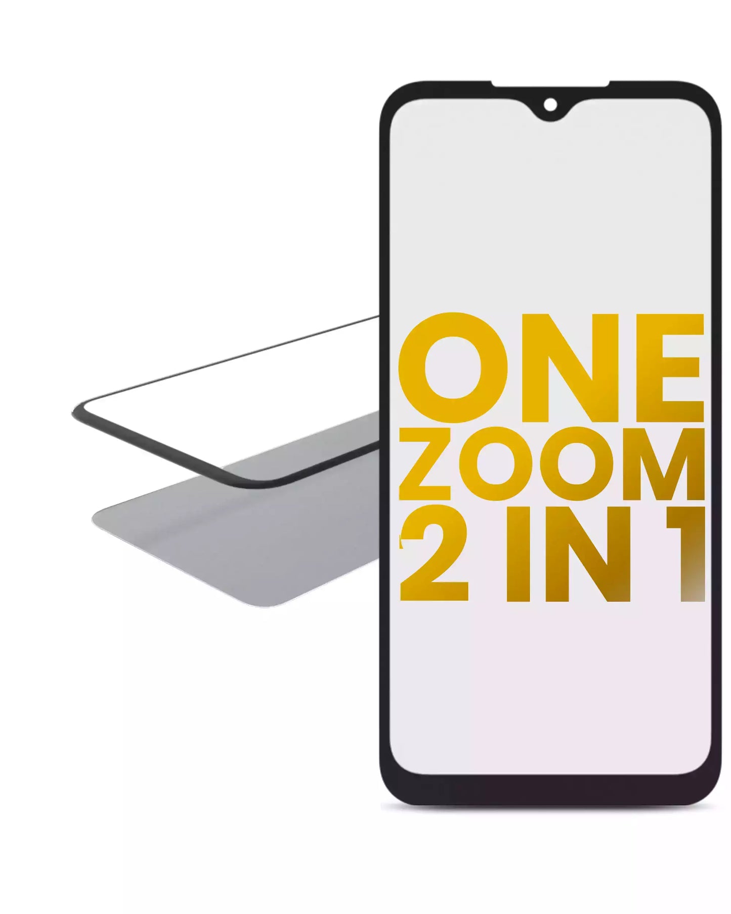 2 in 1 Front Glass With OCA Pre-Installed For Motorola One Zoom (XT2010 / 2019) - Motorola replacement part - product image 1 - SKU 107082060791