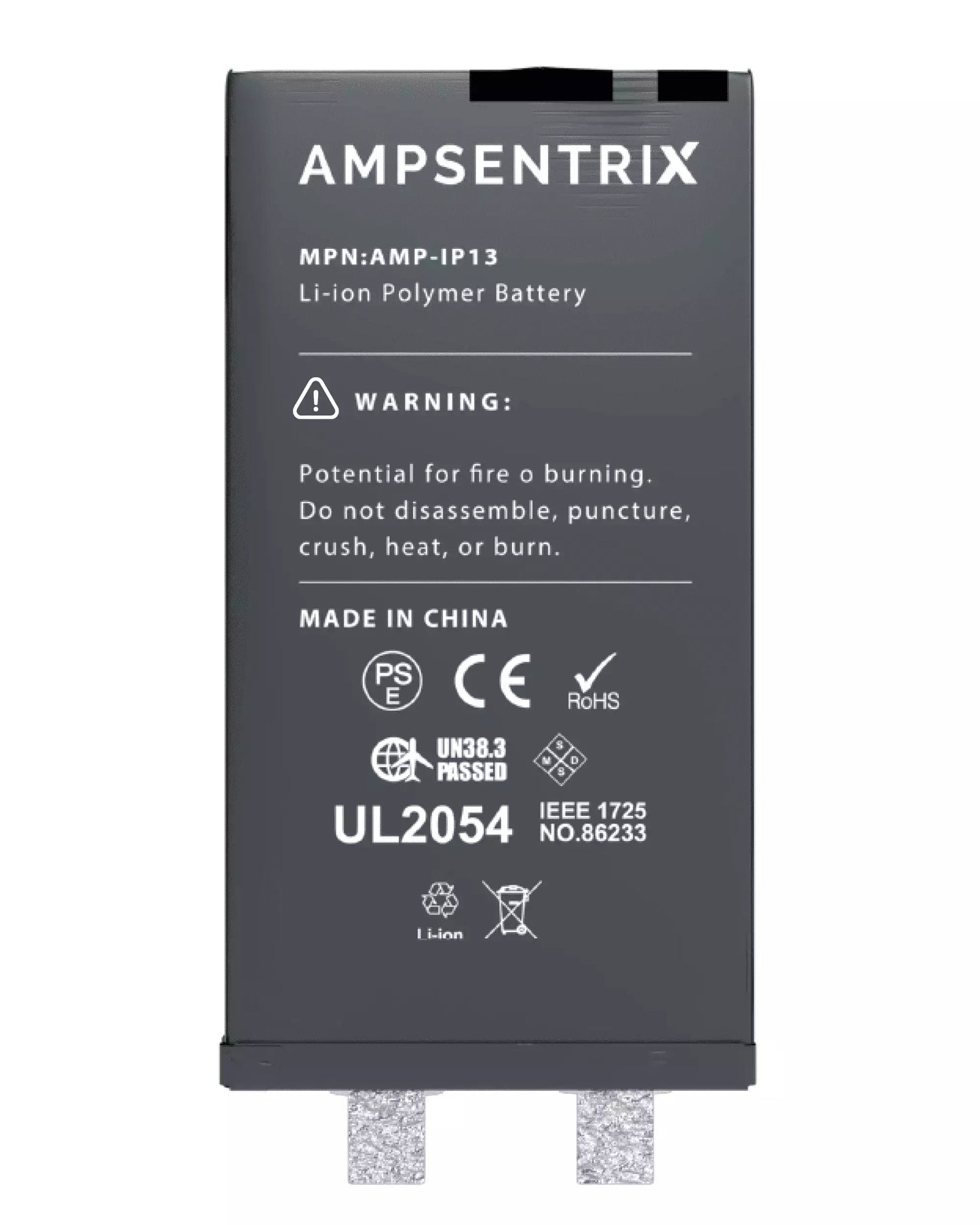 Replacement Battery For IPhone 13 (Spot Welding Required) (AmpSentrix Core Extended)