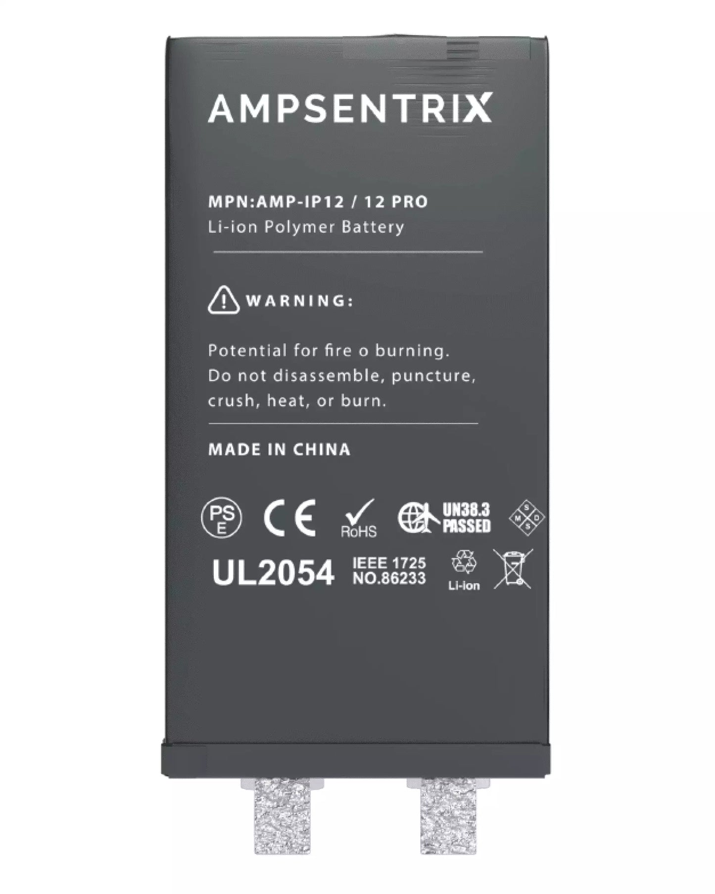 Replacement Battery For IPhone 12 / 12 Pro (Spot Welding Required) (AmpSentrix Core Extended)