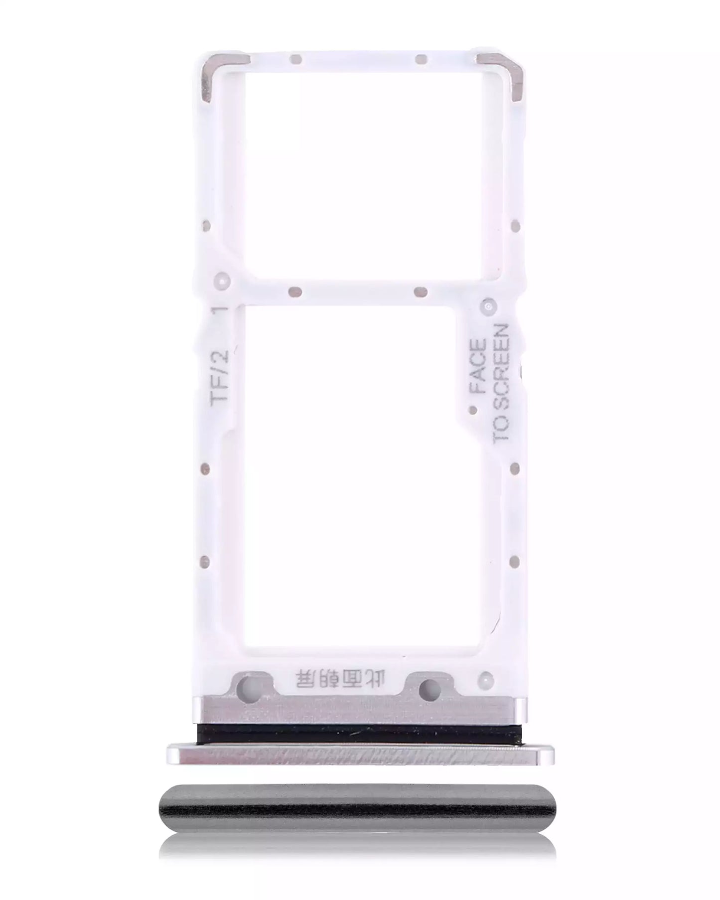Dual Sim Card Tray For Xiaomi Mi 9 Lite / CC9 (Pearl White) - replacement part product image SKU 107082114923 - image 1