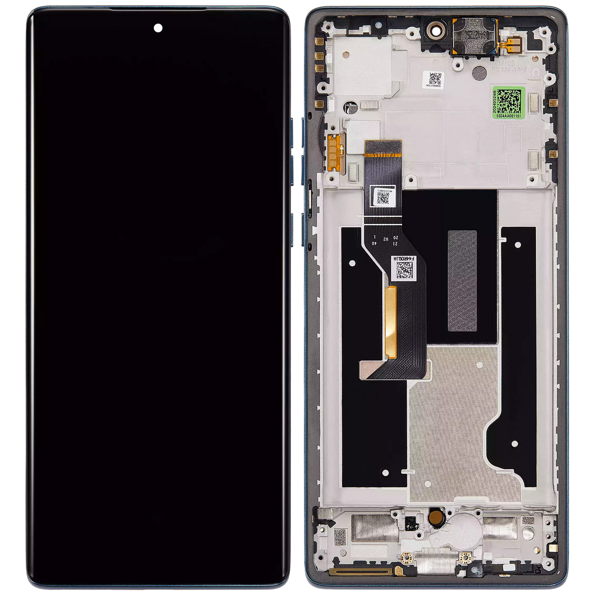 OLED Assembly With Frame For Motorola Moto Edge 50 Fusion 5G (XT2429 / 2024) (Refurbished) (Forest Blue) | SKU 107082142303 | image 7