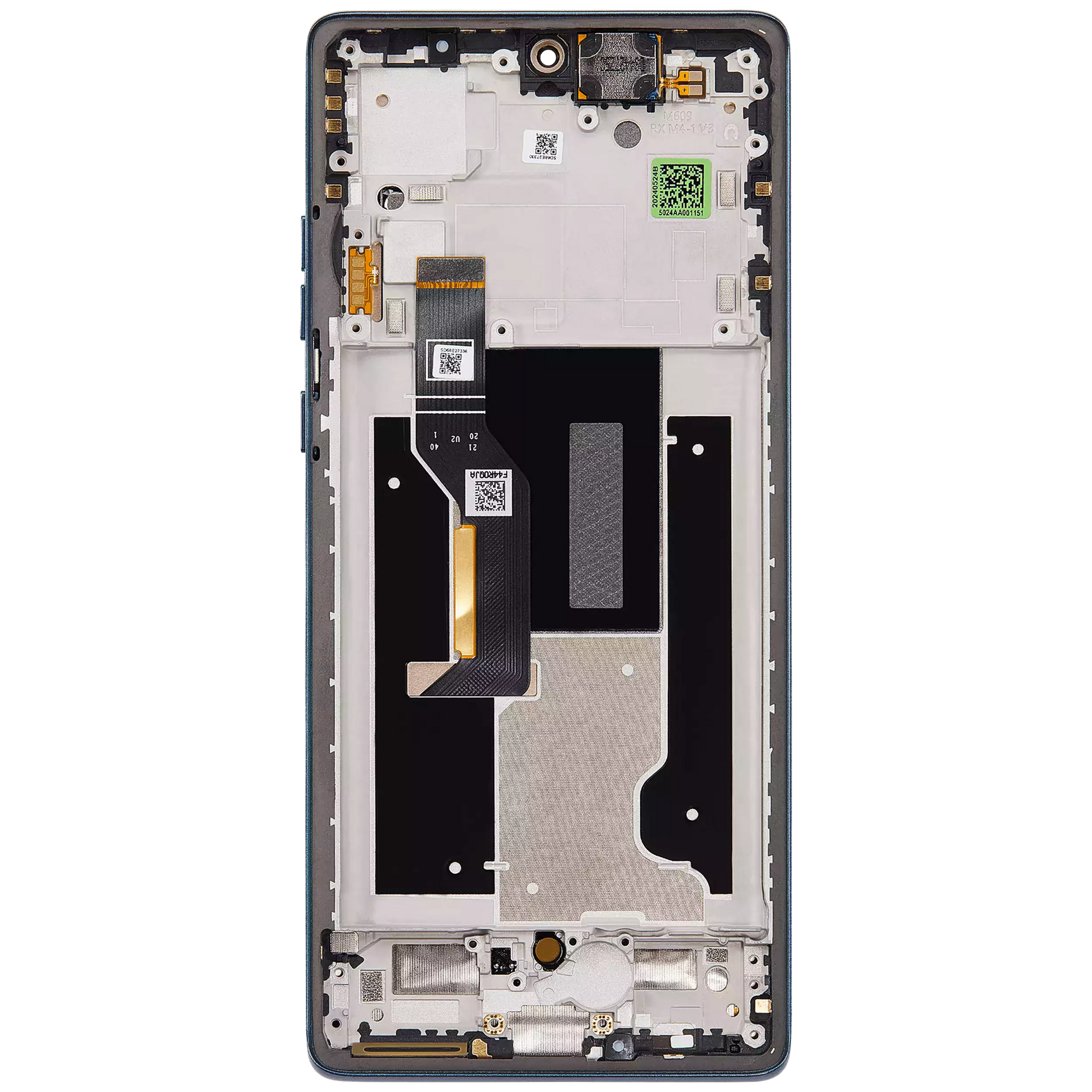 OLED Assembly With Frame For Motorola Moto Edge 50 Fusion 5G (XT2429 / 2024) (Refurbished) (Forest Blue) | SKU 107082142303 | image 9