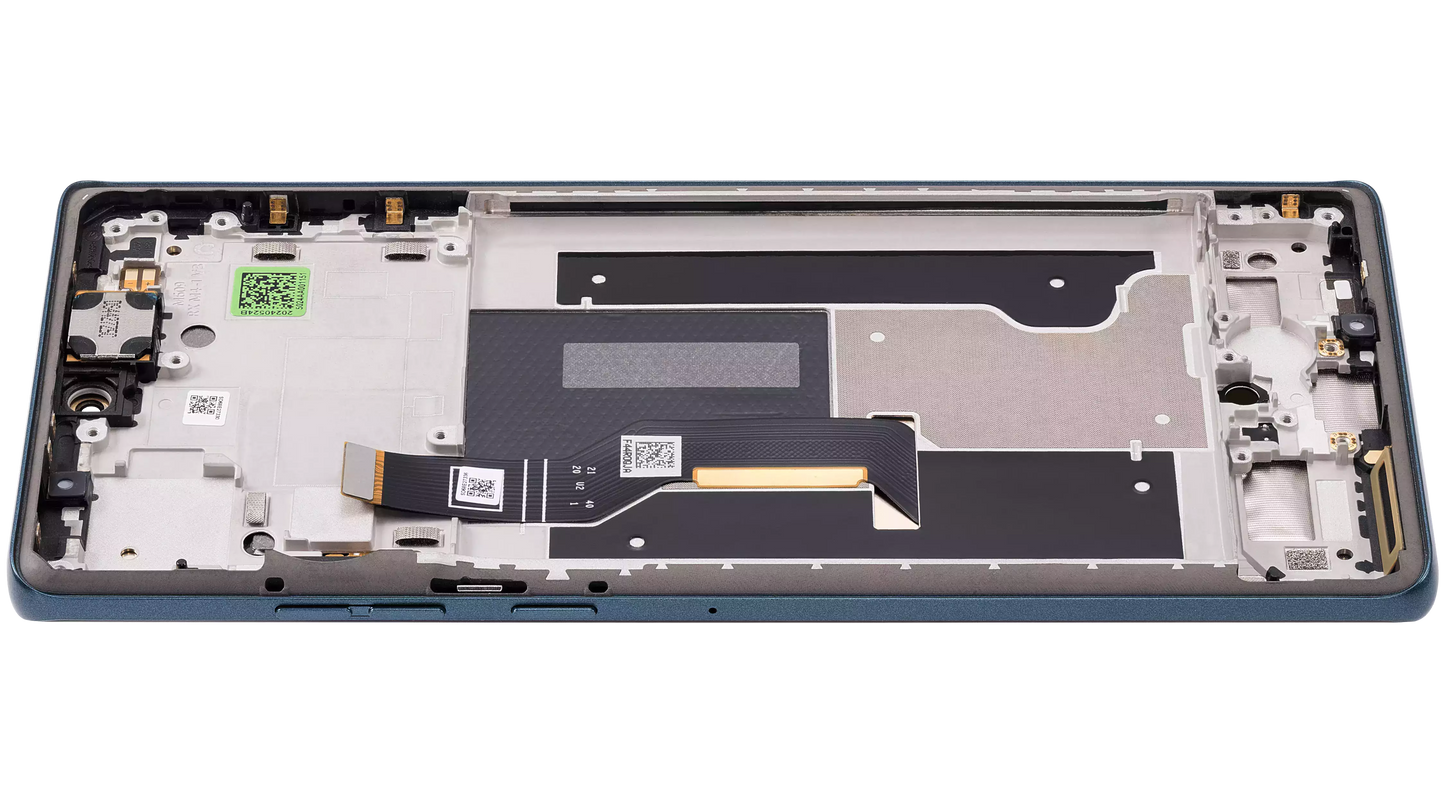 OLED Assembly With Frame For Motorola Moto Edge 50 Fusion 5G (XT2429 / 2024) (Refurbished) (Forest Blue) | SKU 107082142303 | image 5