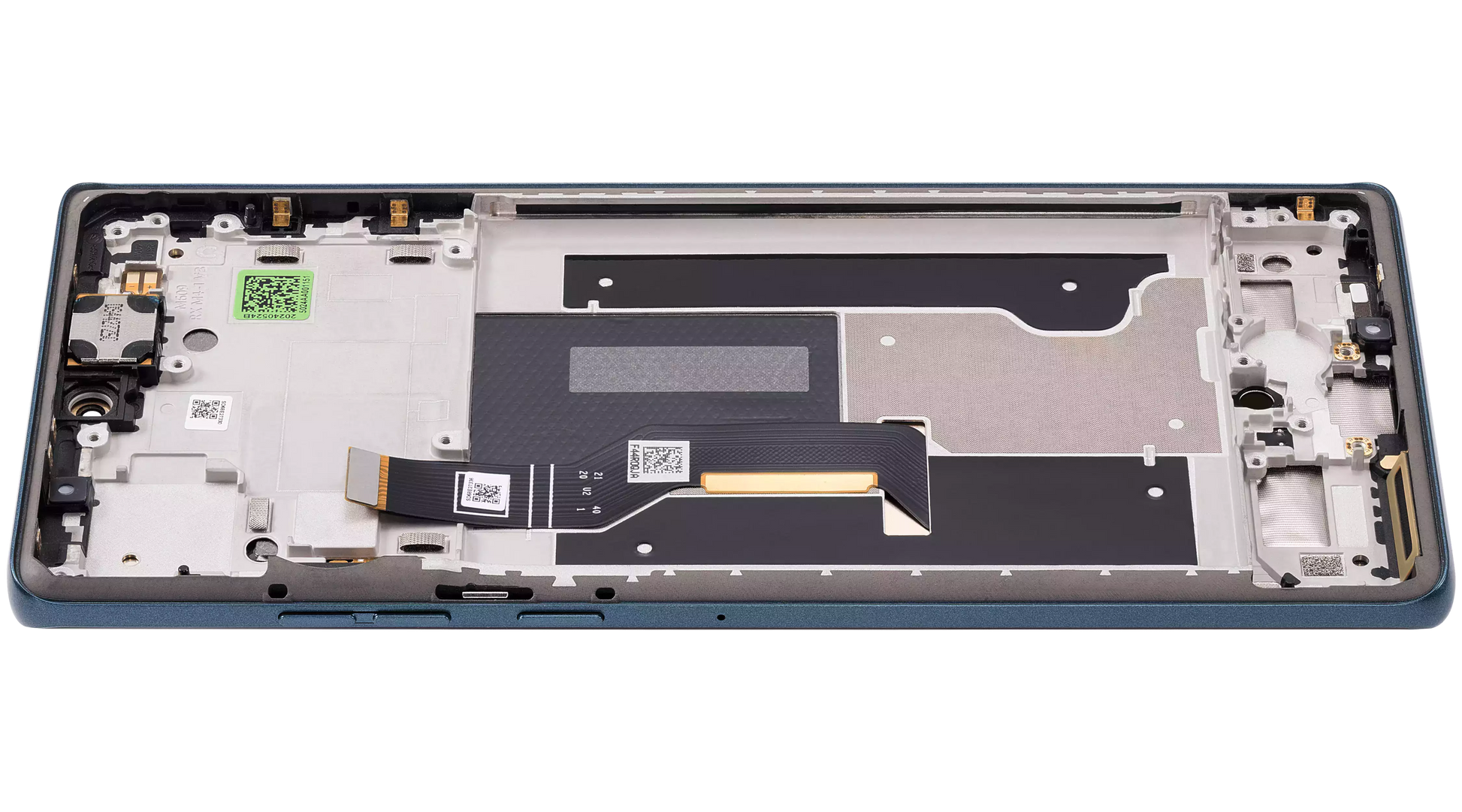 OLED Assembly With Frame For Motorola Moto Edge 50 Fusion 5G (XT2429 / 2024) (Refurbished) (Forest Blue) | SKU 107082142303 | image 5