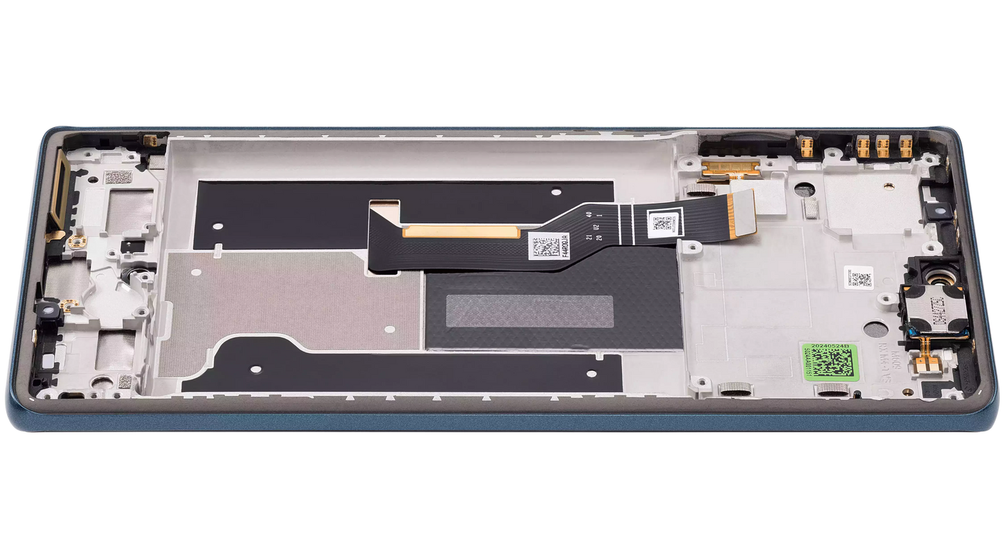 OLED Assembly With Frame For Motorola Moto Edge 50 Fusion 5G (XT2429 / 2024) (Refurbished) (Forest Blue) | SKU 107082142303 | image 6