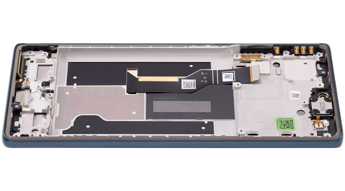 OLED Assembly With Frame For Motorola Moto Edge 50 Fusion 5G (XT2429 / 2024) (Refurbished) (Forest Blue) | SKU 107082142303 | image 6