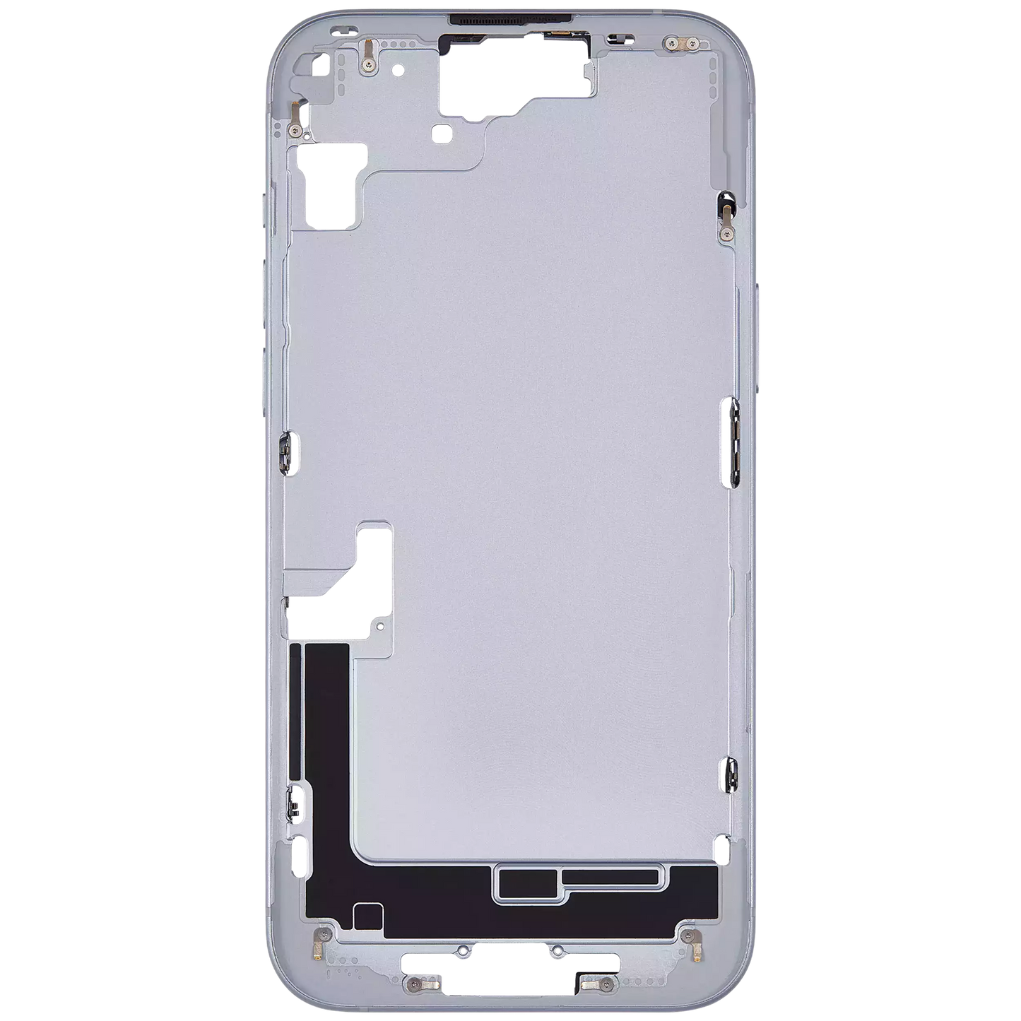 Mid-Frame Housing W/ Small Parts For iPhone 15 Plus (EU / Global Version) (Used OEM Pull: Grade A) (Blue)