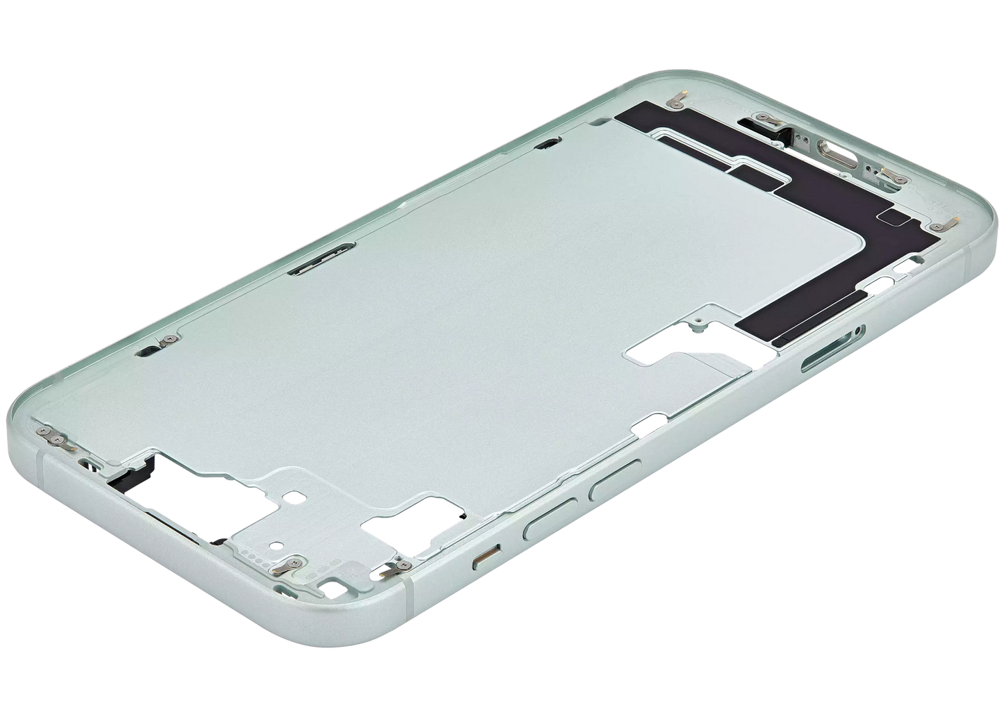 Mid-Frame Housing W/ Small Parts For iPhone 15 Plus (EU / Global Version) (Used OEM Pull: Grade A) (Green)