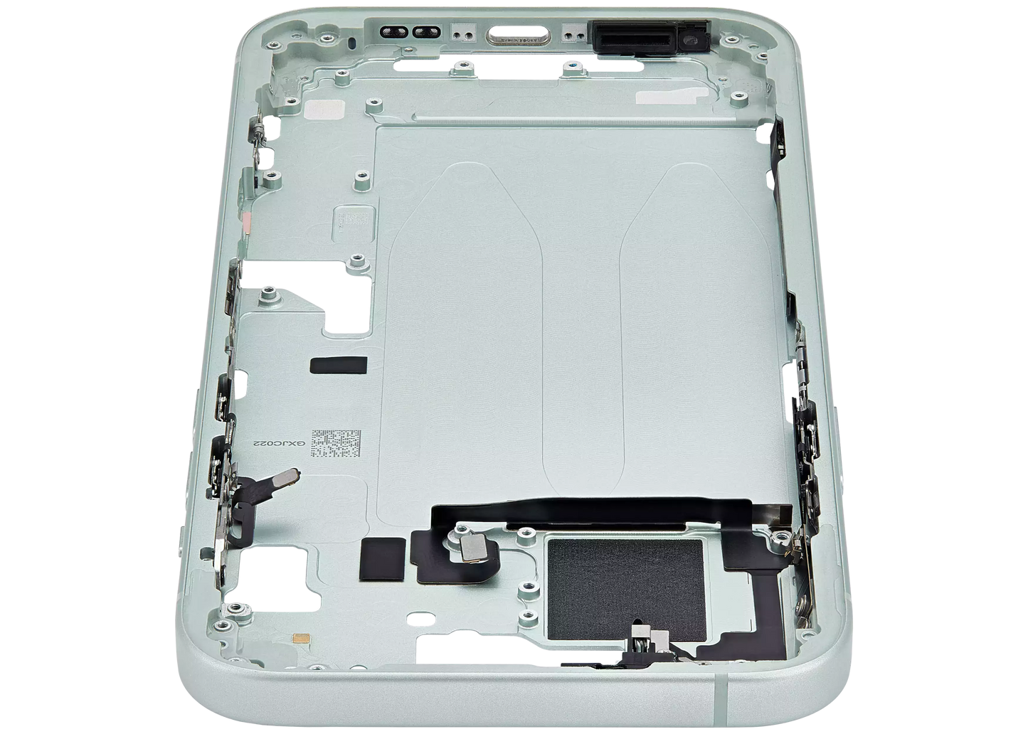 Mid-Frame Housing W/ Small Parts For iPhone 15 Plus (EU / Global Version) (Used OEM Pull: Grade A) (Green)
