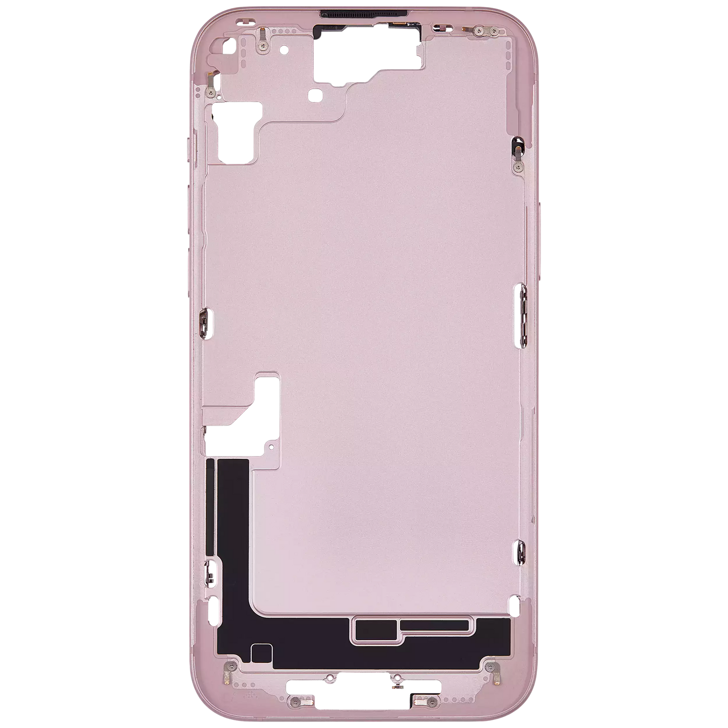 Mid-Frame Housing W/ Small Parts For iPhone 15 Plus (EU / Global Version) (Used OEM Pull: Grade A) (Pink)