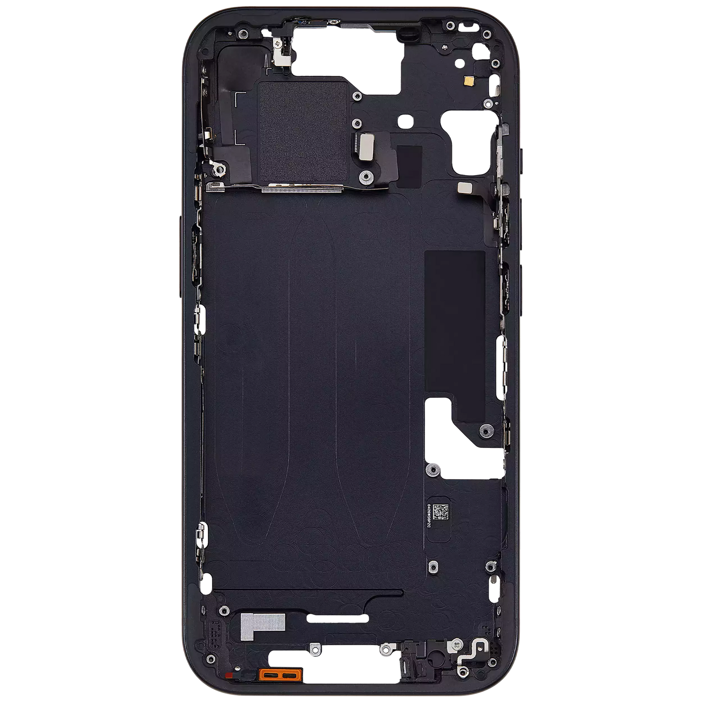 Mid-Frame Housing W/ Small Parts For iPhone 15 (EU / Global Version) (Aftermarket Plus) (Black)