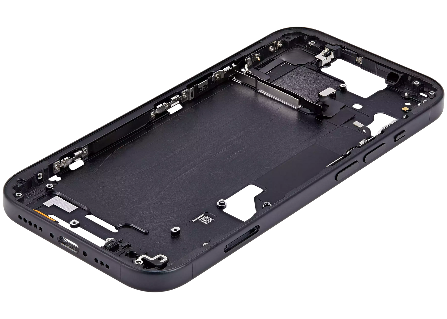 Mid-Frame Housing W/ Small Parts For iPhone 15 (EU / Global Version) (Aftermarket Plus) (Black)