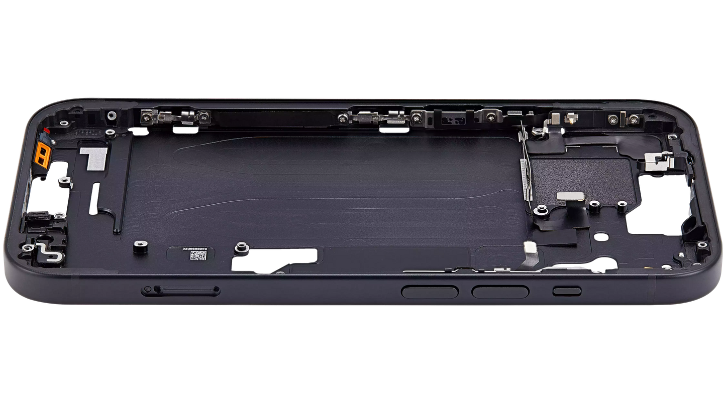 Mid-Frame Housing W/ Small Parts For iPhone 15 (EU / Global Version) (Aftermarket Plus) (Black)