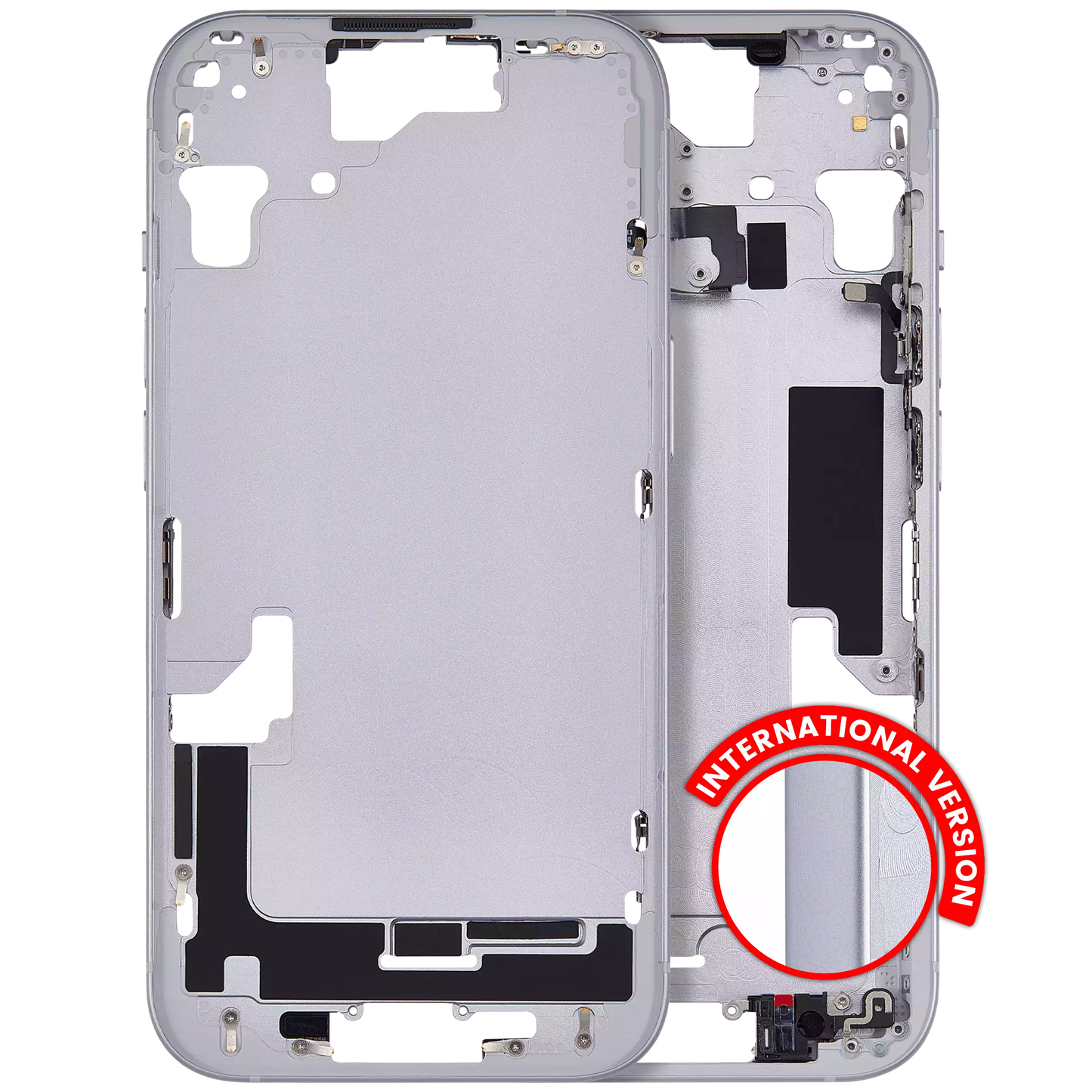 Mid-Frame Housing W/ Small Parts For iPhone 15 (EU / Global Version) (Aftermarket Plus) (Blue)