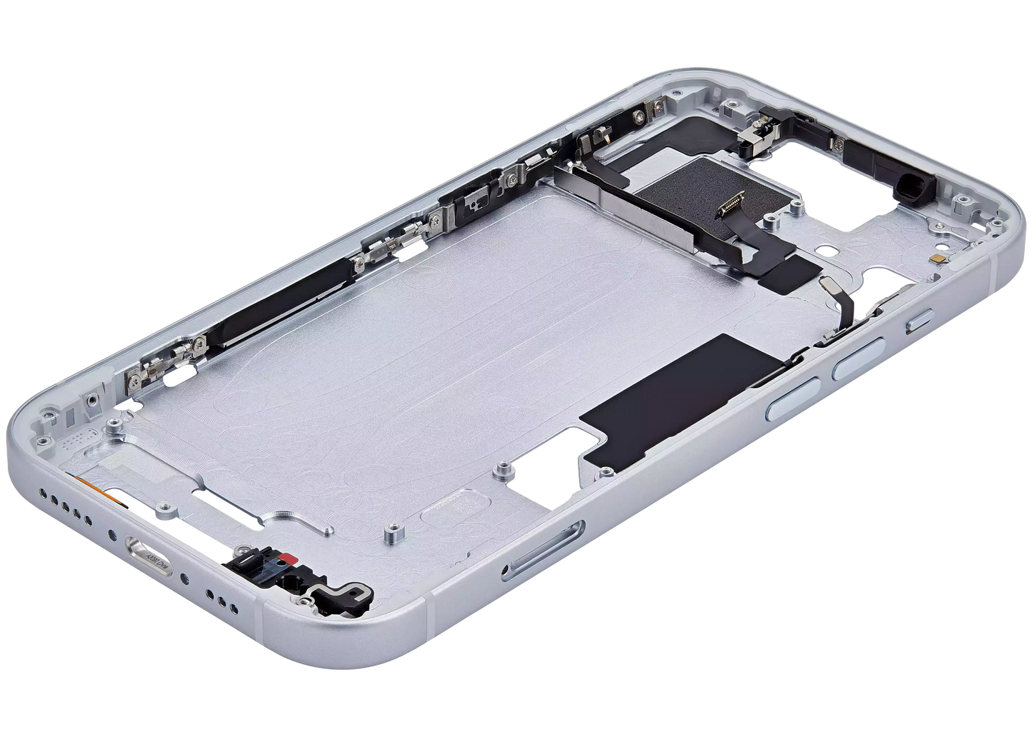 Mid-Frame Housing W/ Small Parts For iPhone 15 (EU / Global Version) (Aftermarket Plus) (Blue)
