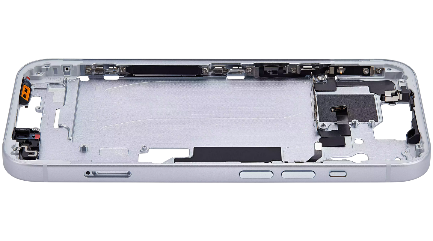 Mid-Frame Housing W/ Small Parts For iPhone 15 (EU / Global Version) (Aftermarket Plus) (Blue)
