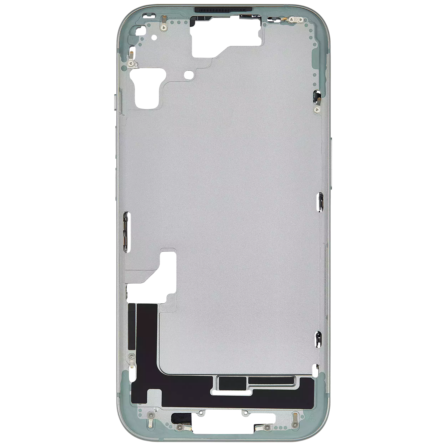 Mid-Frame Housing W/ Small Parts For iPhone 15 (EU / Global Version) (Aftermarket Plus) (Green)