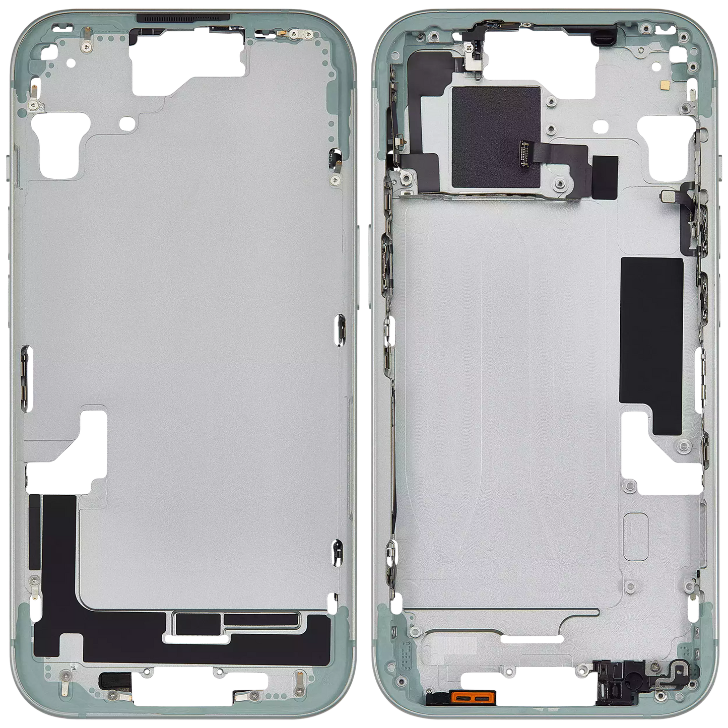 Mid-Frame Housing W/ Small Parts For iPhone 15 (EU / Global Version) (Aftermarket Plus) (Green)