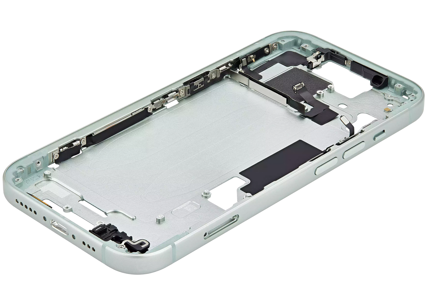 Mid-Frame Housing W/ Small Parts For iPhone 15 (EU / Global Version) (Aftermarket Plus) (Green)
