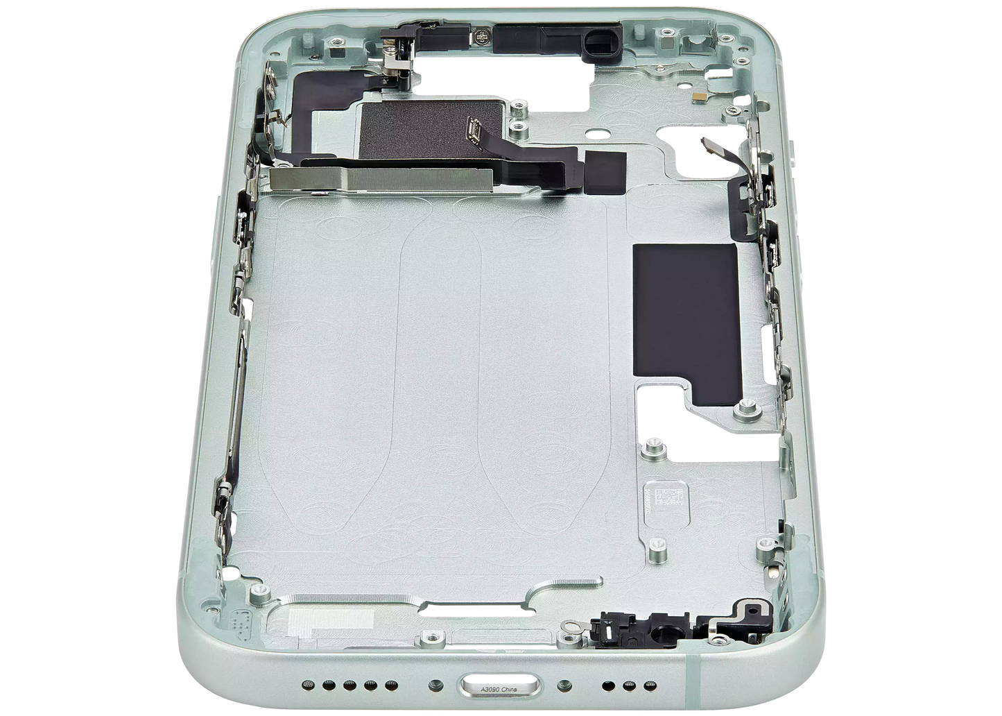 Mid-Frame Housing W/ Small Parts For iPhone 15 (EU / Global Version) (Aftermarket Plus) (Green)