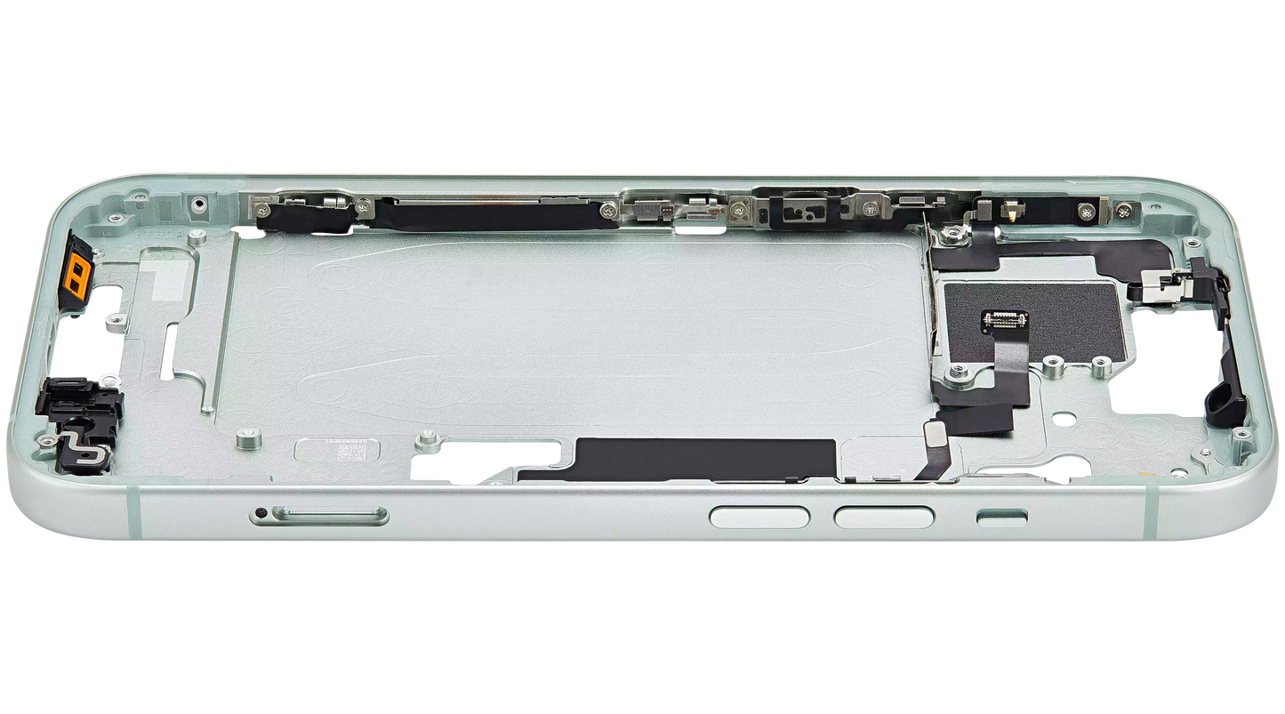 Mid-Frame Housing W/ Small Parts For iPhone 15 (EU / Global Version) (Aftermarket Plus) (Green)