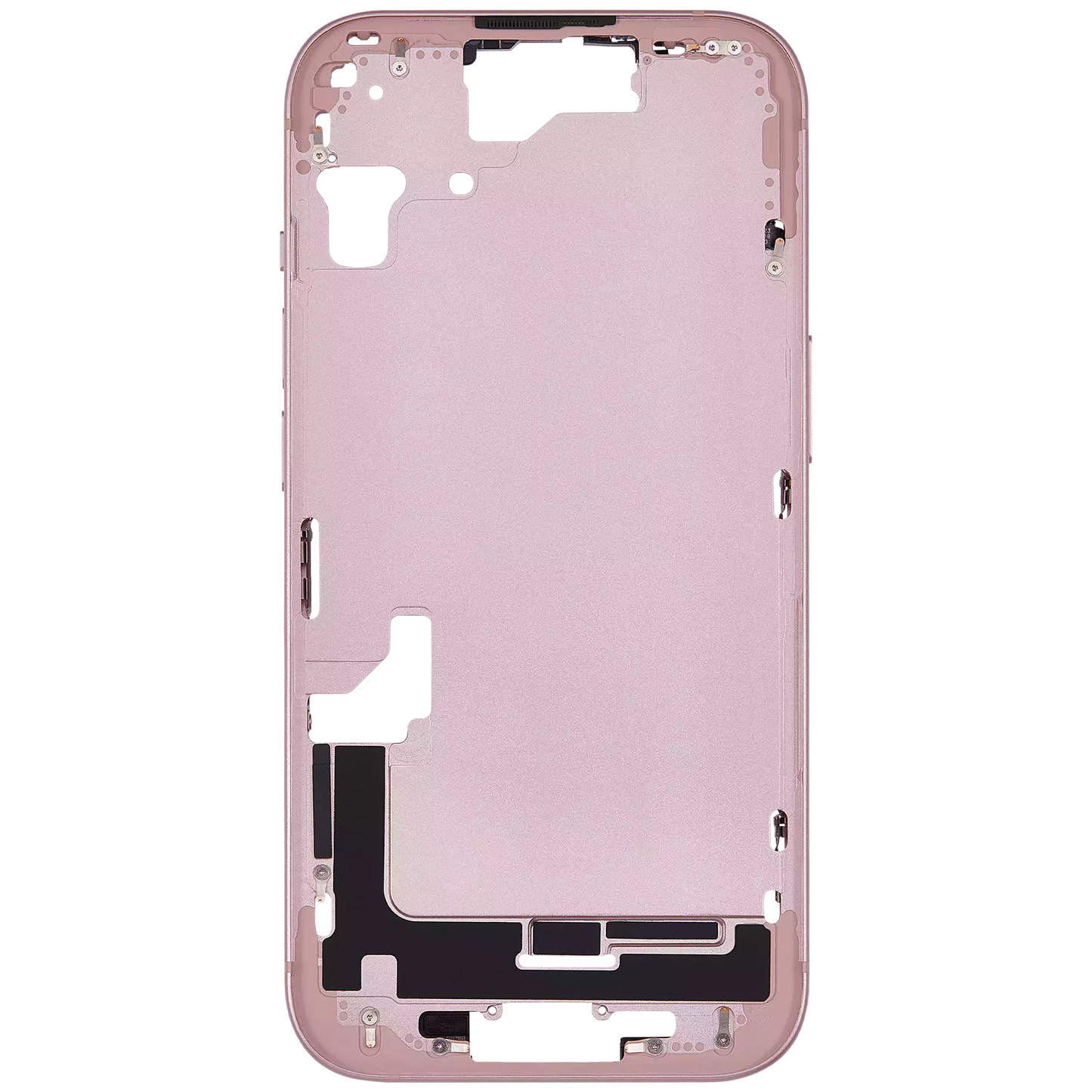 Mid-Frame Housing W/ Small Parts For iPhone 15 (EU / Global Version) (Aftermarket Plus) (Pink)