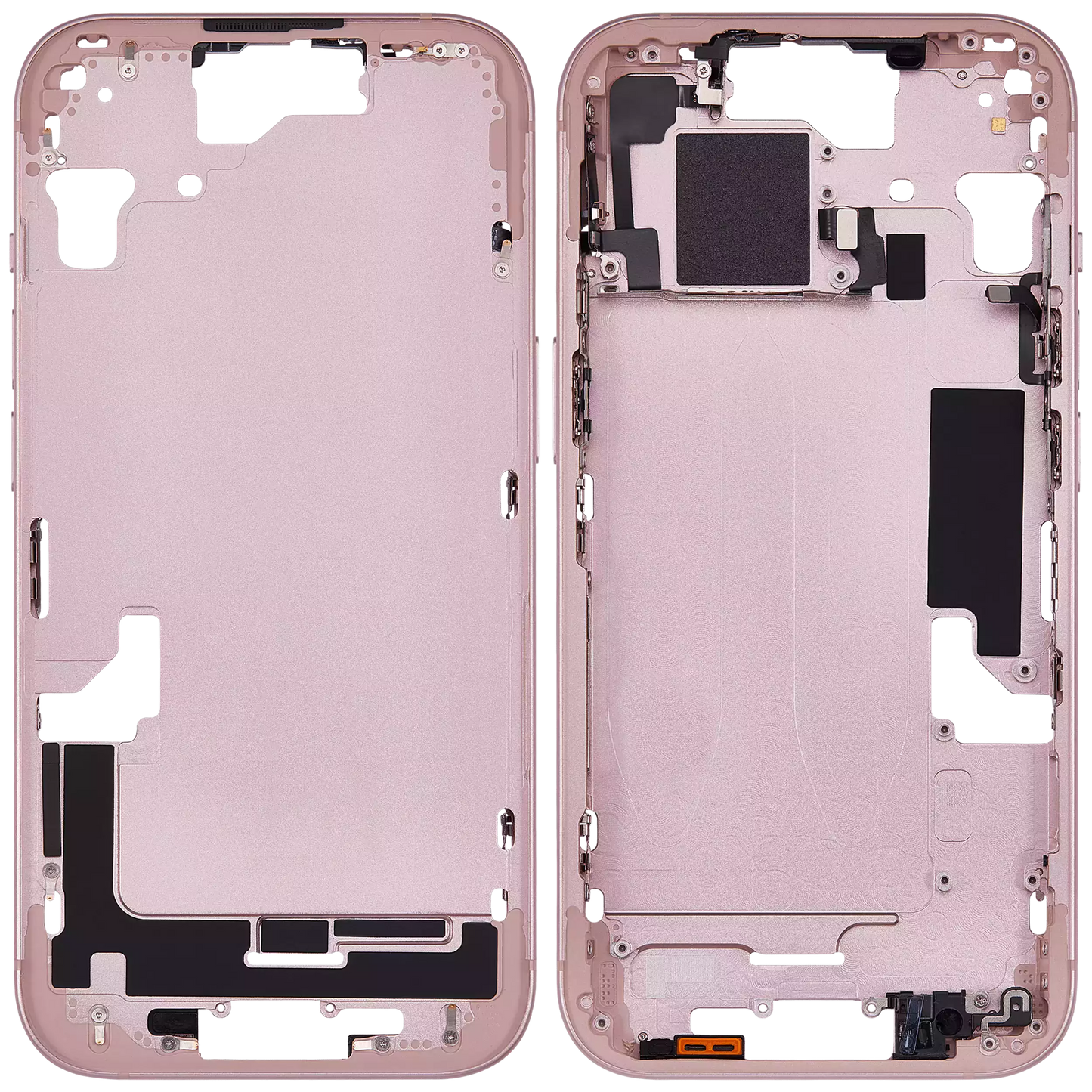 Mid-Frame Housing W/ Small Parts For iPhone 15 (EU / Global Version) (Aftermarket Plus) (Pink)