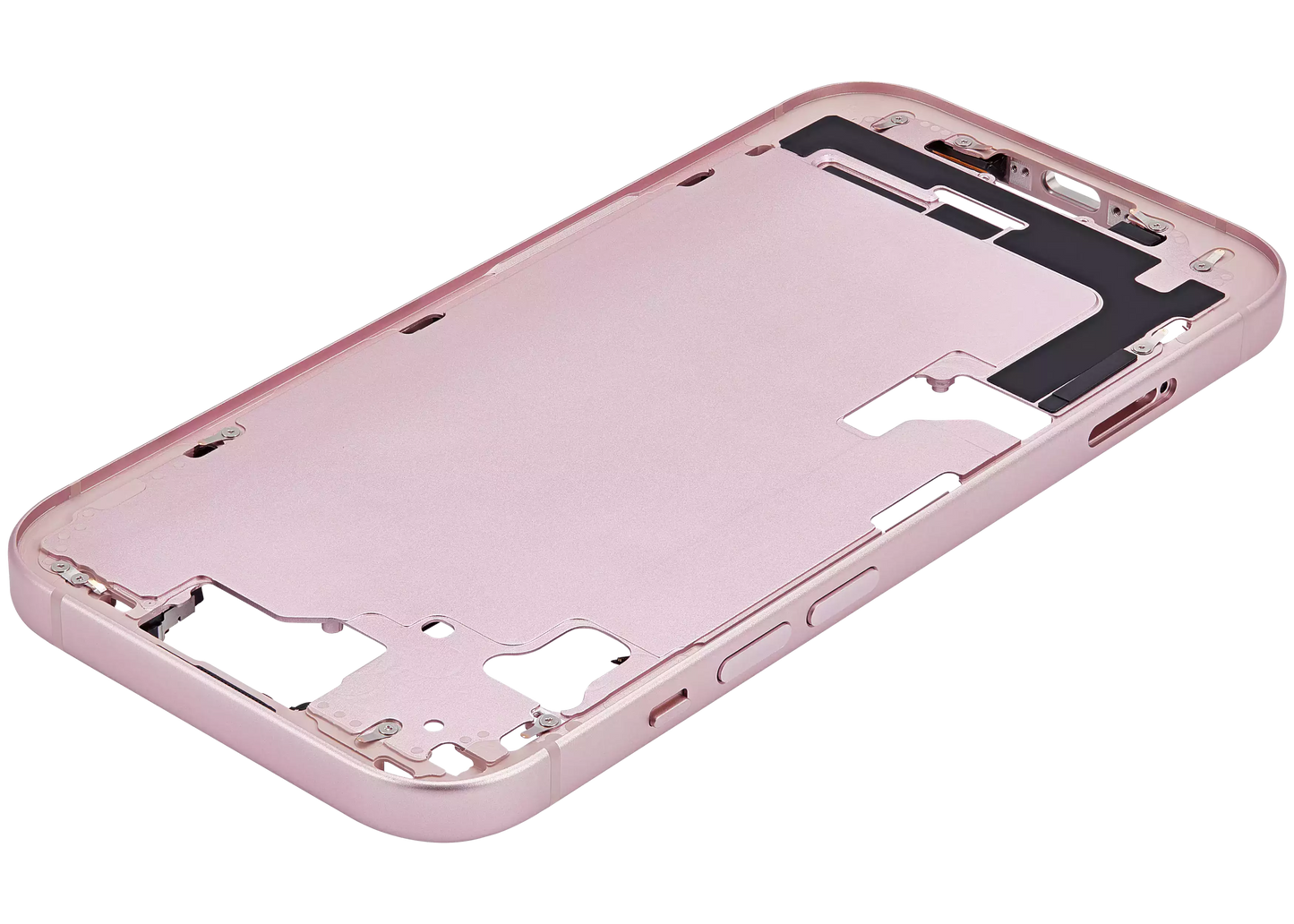 Mid-Frame Housing W/ Small Parts For iPhone 15 (EU / Global Version) (Aftermarket Plus) (Pink)