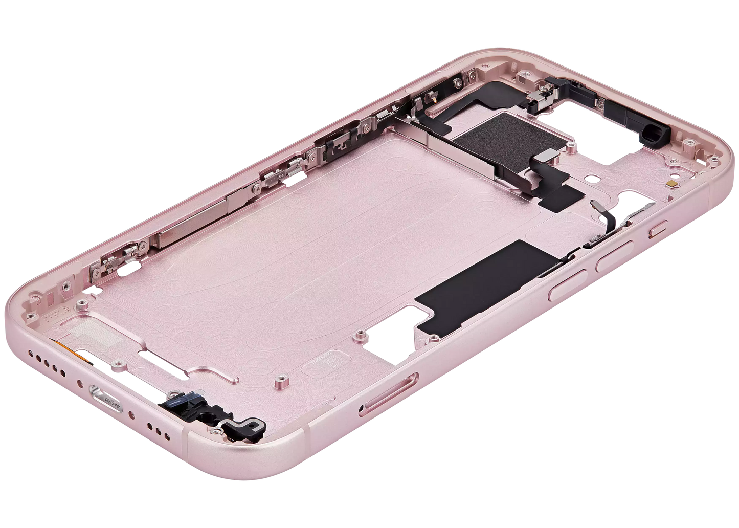 Mid-Frame Housing W/ Small Parts For iPhone 15 (EU / Global Version) (Aftermarket Plus) (Pink)