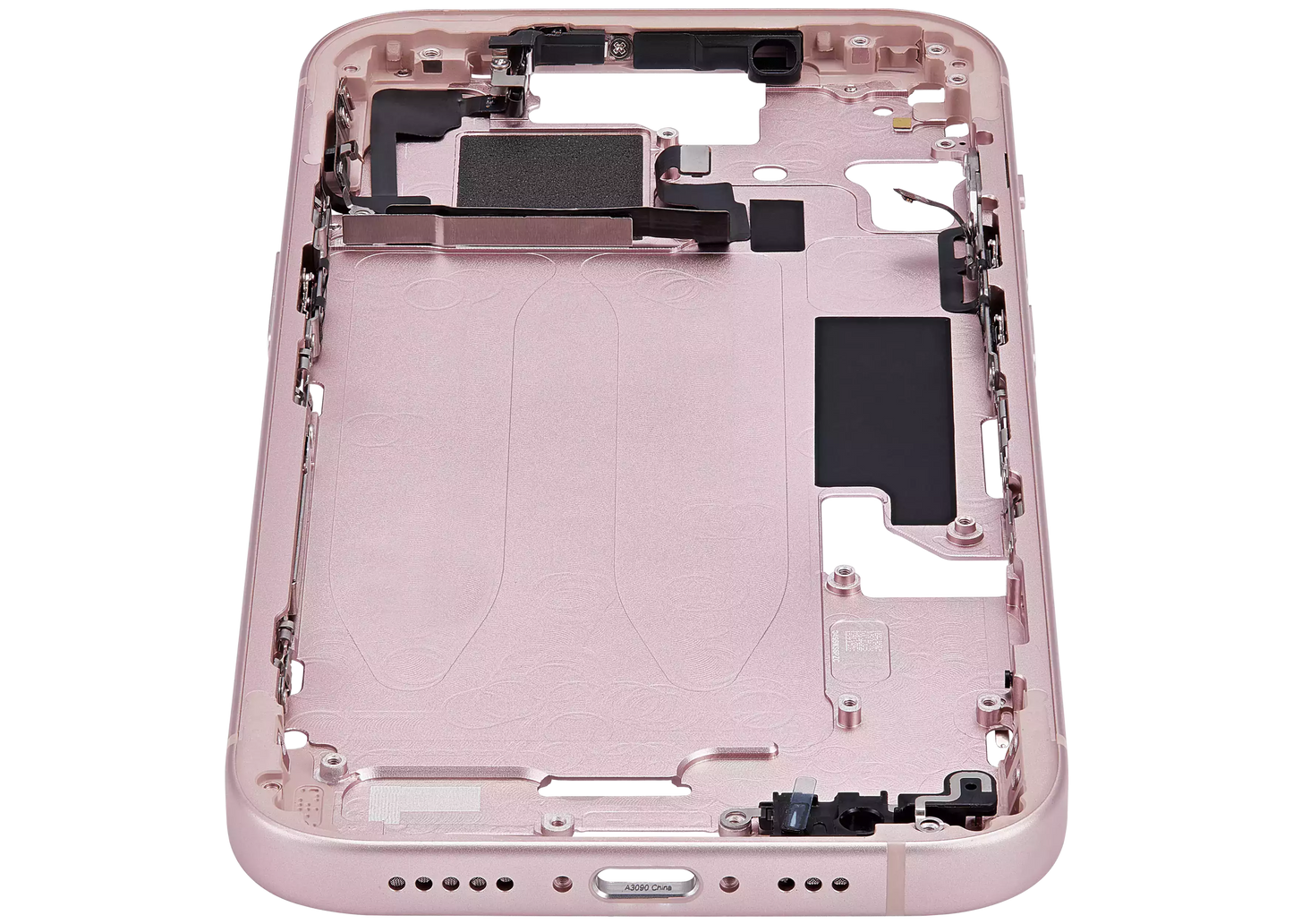 Mid-Frame Housing W/ Small Parts For iPhone 15 (EU / Global Version) (Aftermarket Plus) (Pink)