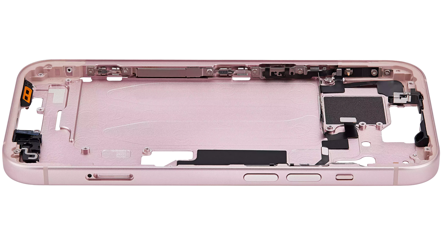 Mid-Frame Housing W/ Small Parts For iPhone 15 (EU / Global Version) (Aftermarket Plus) (Pink)